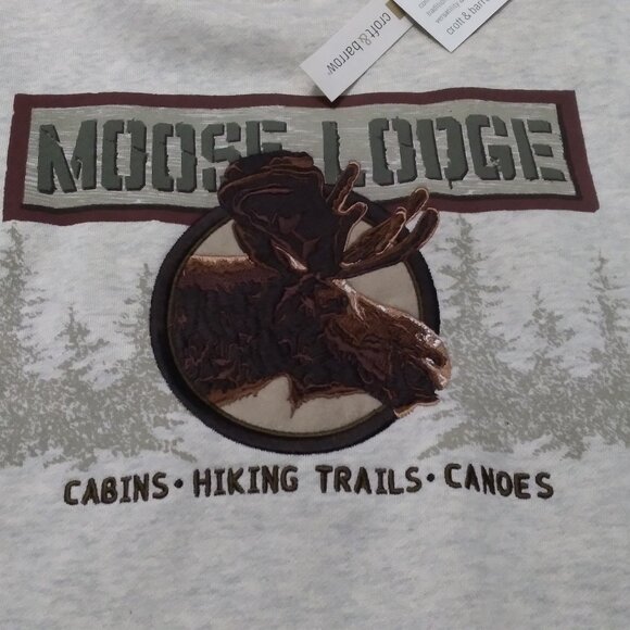 Croft & Barrow Moose Lodge Crewneck Sweatshirt - Picture 7 of 11